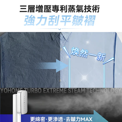 日本Yohome|輕感旋轉多用3秒即熱即平煥新掛燙機 - singhomart