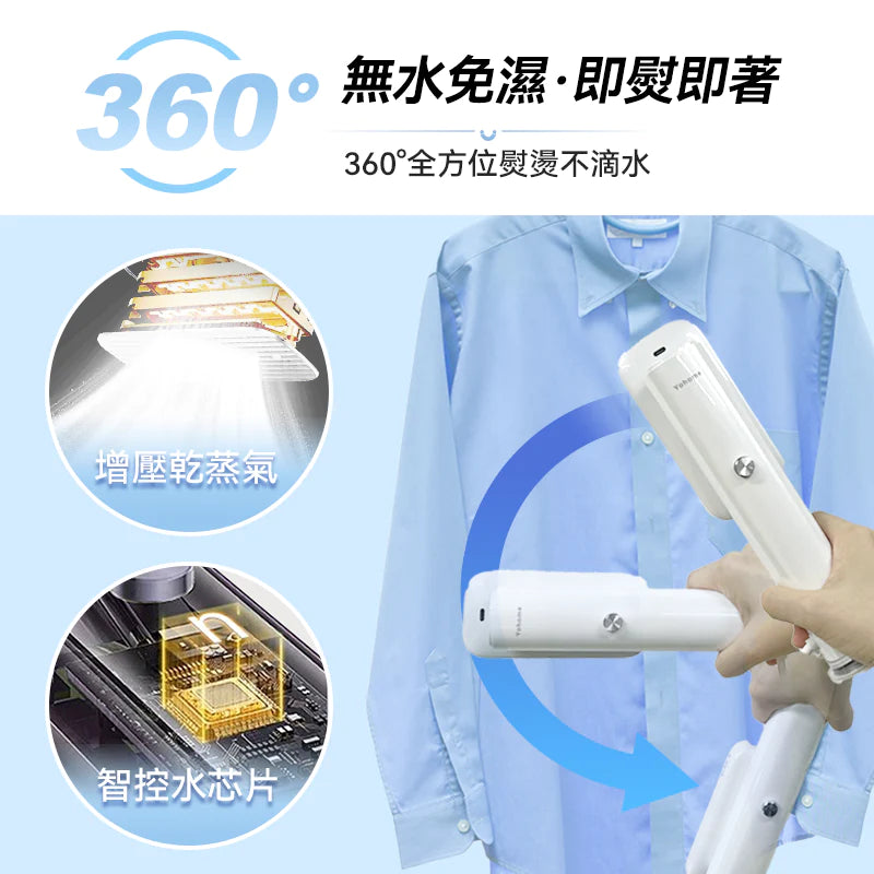 日本Yohome|輕感旋轉多用3秒即熱即平煥新掛燙機 - singhomart